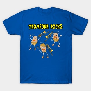 Three Trombone Rocks T-Shirt